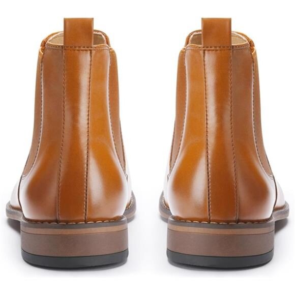 Men's Chelsea Boots, Casual Boots Camel Brown - Picture 4 of 5